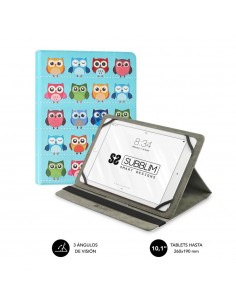 Funda subblim trendy case para tablet 10.1 pulgadas buhos