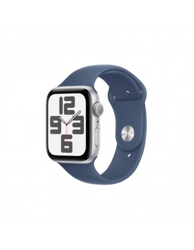Smartwatch apple watch se gps 44mm silver aluminium denim sport band s - m
