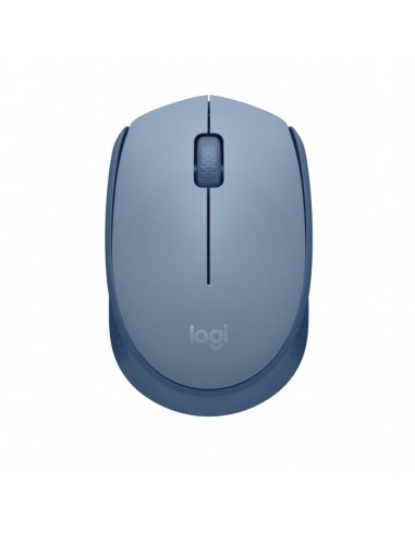 Mouse raton logitech m171 optico wireless inalambrico gris azulado