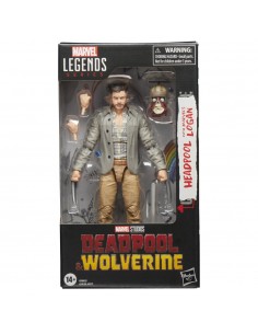 Figura hasbro marvel legends series deadpool & walverine - headpool with marvels logan