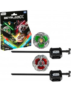 Juego hasbro beyblade x star wars luke skywalker vs darth vader