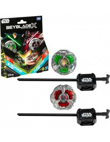 Juego hasbro beyblade x star wars luke skywalker vs darth vader