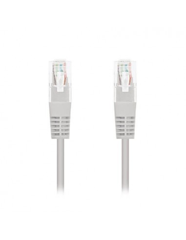 Cable red nanocable latiguillo rj45 utp cat6 0.25m gris 25cm