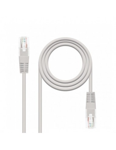 Cable red nanocable latiguillo rj45 utp cat6 2m gris