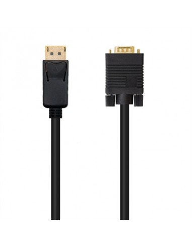 Cable displayport a vga nanocable 2m negro - macho - macho