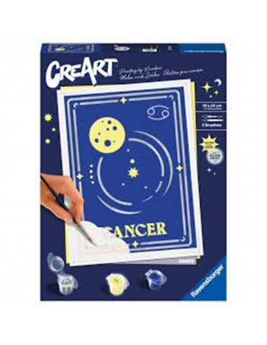 Kit para pintar con nÃºmeros ravensburger creart serie trend d zodiac: cancer