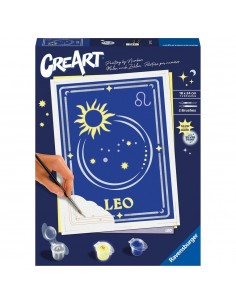 Kit para pintar con nÃºmeros ravensburger creart serie trend d zodiac: leo