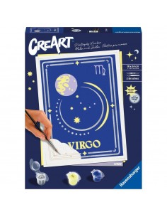 Kit para pintar con nÃºmeros ravensburger creart serie trend d zodiac: virgo