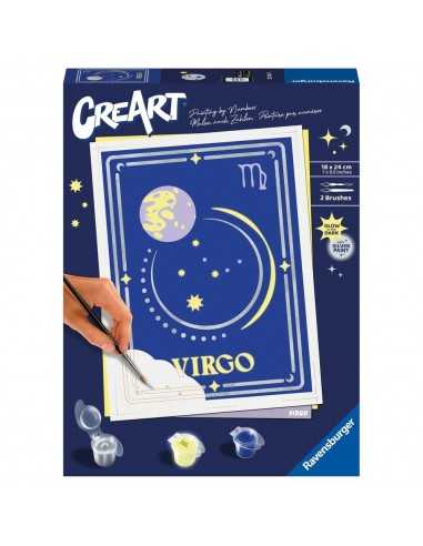 Kit para pintar con nÃºmeros ravensburger creart serie trend d zodiac: virgo