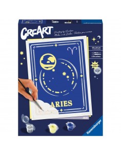 Kit para pintar con nÃºmeros ravensburger creart serie trend d zodiac: aries