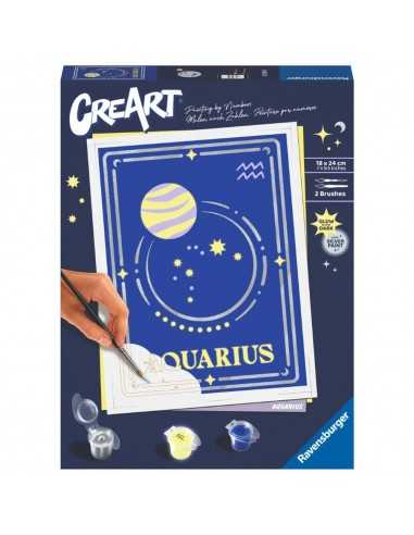 Kit para pintar con nÃºmeros ravensburger creart serie trend d zodiac: acuario