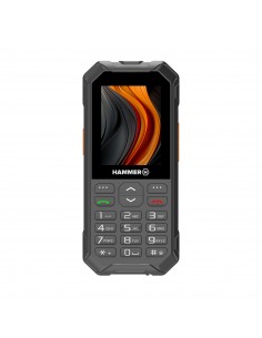Telefono movil rugerizado hammer 6 2.4 pulgadas - 4g - negro