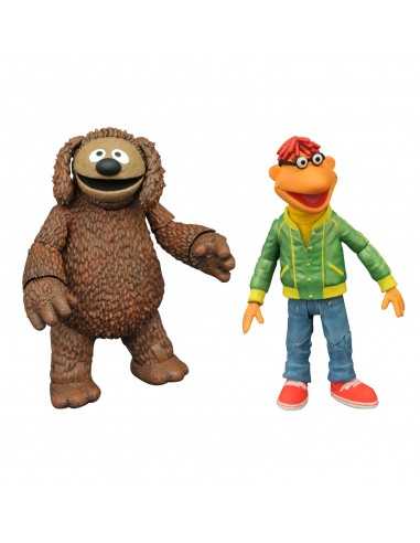 Set de 2 figuras diamond select toys the muppets los teleÃ±ecos scooter and rowlf