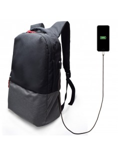 Mochila ewent urban notebook backpack 17.3 pulgadas con puerto de carga usb
