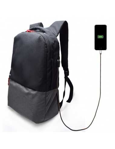 Mochila ewent urban notebook backpack 17.3 pulgadas con puerto de carga usb
