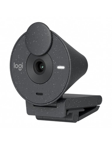 Webcam logitech brio 300 grafito full hd - usb tipo c