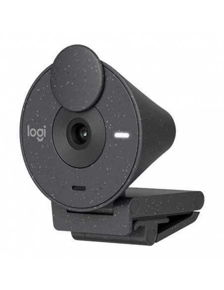 Webcam logitech brio 300 grafito full hd - usb tipo c