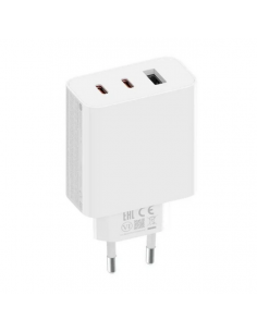 Cargador xiaomi 2c1a gan 67w trio - 2 x usb c 1 x usb a - con cable - color blanco