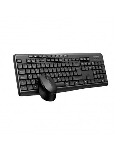 Kit teclado + raton coolbox inalambrico multimedia negro coo - ktr - 03w