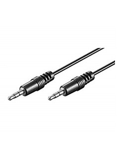 Cable audio ewent jack 3.5 macho macho 1.5 metros negro