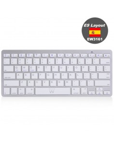 Teclado ultradelgado bluetooth ewent ew3161 para tablet formato espaÃ±a