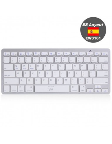 Teclado ultradelgado bluetooth ewent ew3161 para tablet formato espaÃ±a