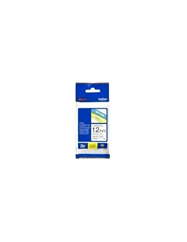 Cinta flexible brother tzefx231 12mm x 8m blanco - negro flexibles