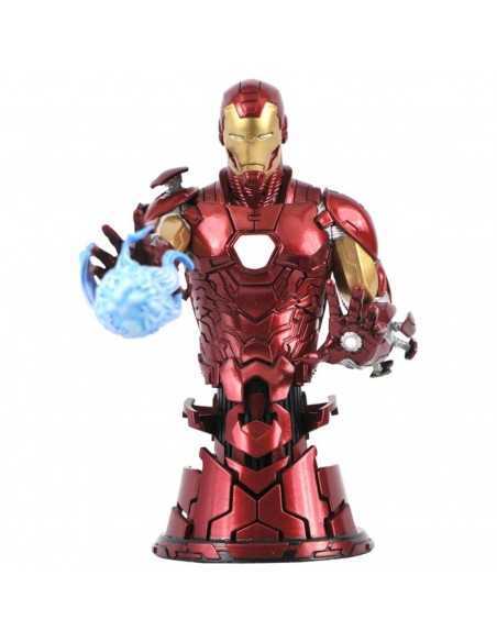 Figura diamond collection marvel avengers iron man mini busto resina 15 cm 1 - 7 scale