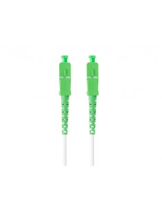 Latiguillo fibra optica sc - apc lanberg 5m mono simplex g657a2 lszh blanco
