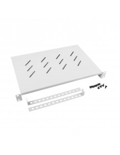 Bandeja fija lanberg 1u 483x300 mm hasta 25kg de 19 pulgadas gris
