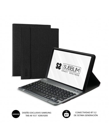 Funda + teclado subblim para samsung gt a8 10.5 pulgadas pulgadas x200 - 205
