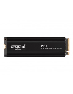 Disco duro interno solido ssd crucial p310 1tb m.2 nvme pci express 4.0 heatsink