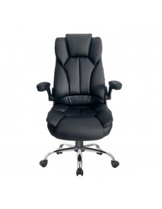 Silla de oficina equip 651006 negra respaldo acolchado ergonomica