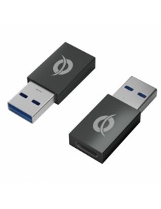 Kit adaptadores conceptronic usb 3.0 a usb tipo c macho - hembra 2 unidades