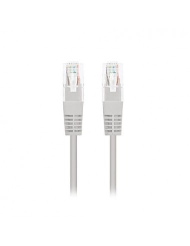 Cable red nanocable latiguillo rj45 utp cat6 0.3m gris 30cm