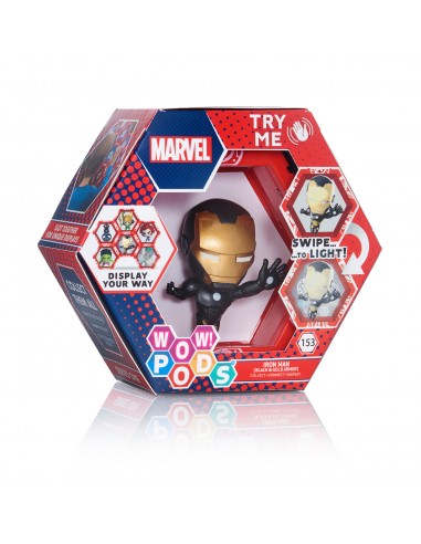 Figura wow! pod marvel iron man (black & gold armour)