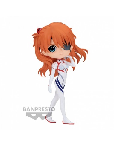 Figura banpresto q posket evangelion : 3.0+1.0 plugsuit style asuka shikinami langley ver.b 14cm