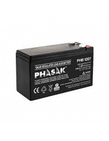 Bateria phasak phb 1207 compatible para sais 7Â´2ah 12v acido - plomo