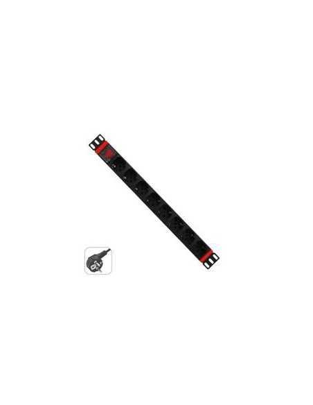 Regleta rack wp 1u 8 enchufes schuko con interruptor