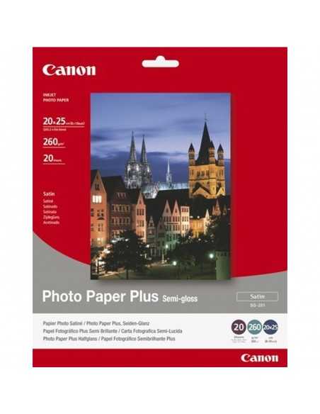 Papel canon foto sg - 201 1686b018 8x10 - 20 hojas - semisatinado