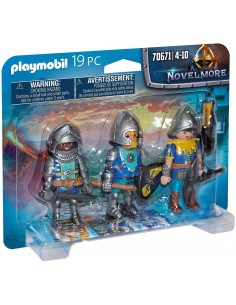 Playmobil set de 3 caballeros de novelmore