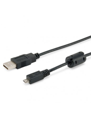 Cable usb 2.0 equip tipo a - micro usb tipo b 1.8m con ferrita