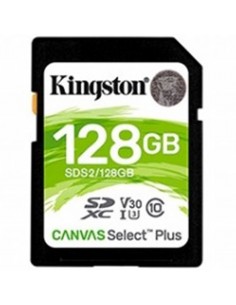 Memoria sdxc 128gb kingston canvas select plus uhs - i u3 - cl10 - r: 100mb - s w:85mb - s