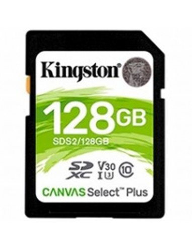 Memoria sdxc 128gb kingston canvas select plus uhs - i u3 - cl10 - r: 100mb - s w:85mb - s
