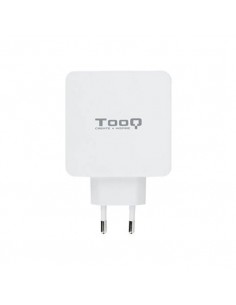 Cargador doble usb tipo c pd + usb tipo a qc3.0 tooq blanco usb tipo c pd - usb tipo a qc3.0 - 48w - blanco