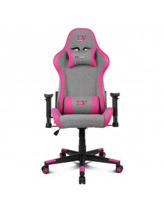 Silla gaming drift dr90 pro gris - rosa