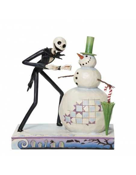 Figura enesco disney pesadilla antes de navidad jack descubriendo muÃ±eco de nieve