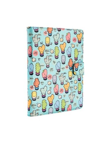 Funda universal rotatory 360Âº silver ht para tablet 9 - 10.1 pulgadas cactoos green metal