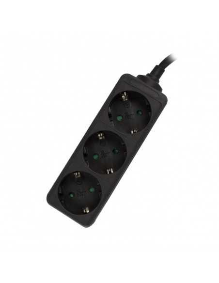 Regleta ewent 3 tomas shucko y 1.5 metros de cable