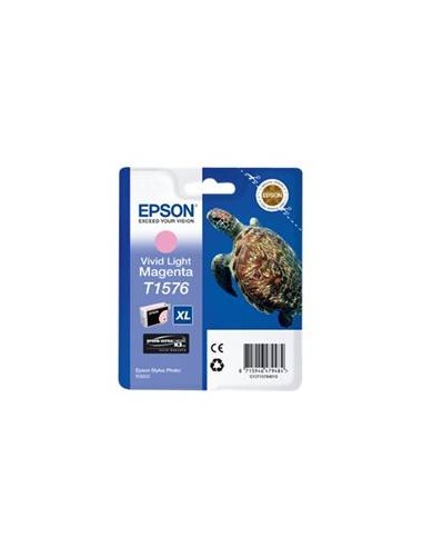 Cartucho tinta epson t157640 magenta vivo claro para epson photo r3000 - c13t15764010 - tortuga